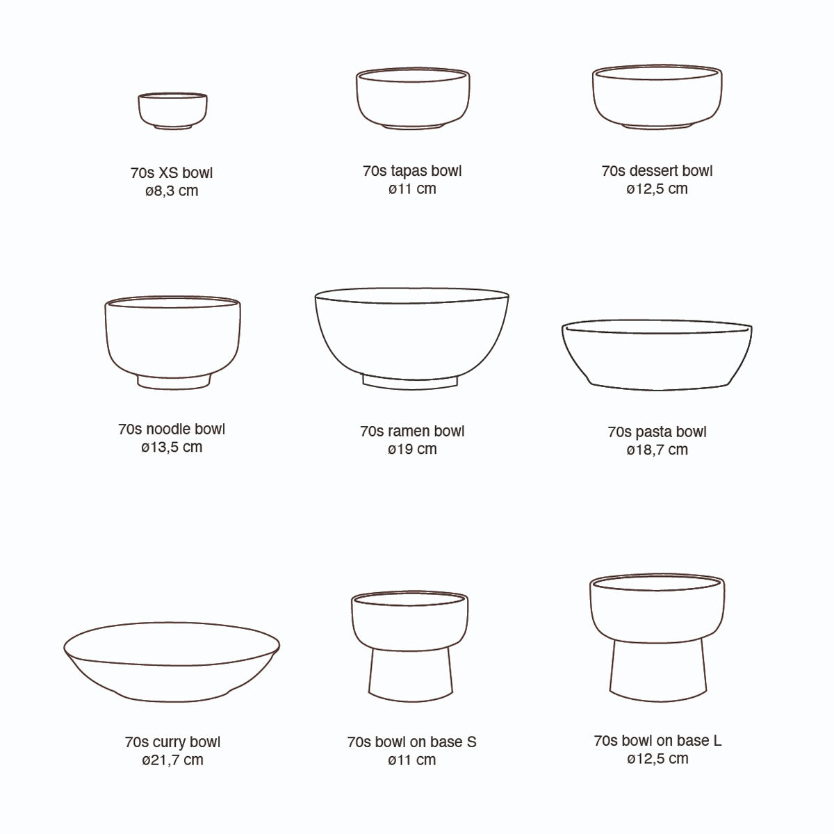 70s Ceramics Bowls - HKLIVING