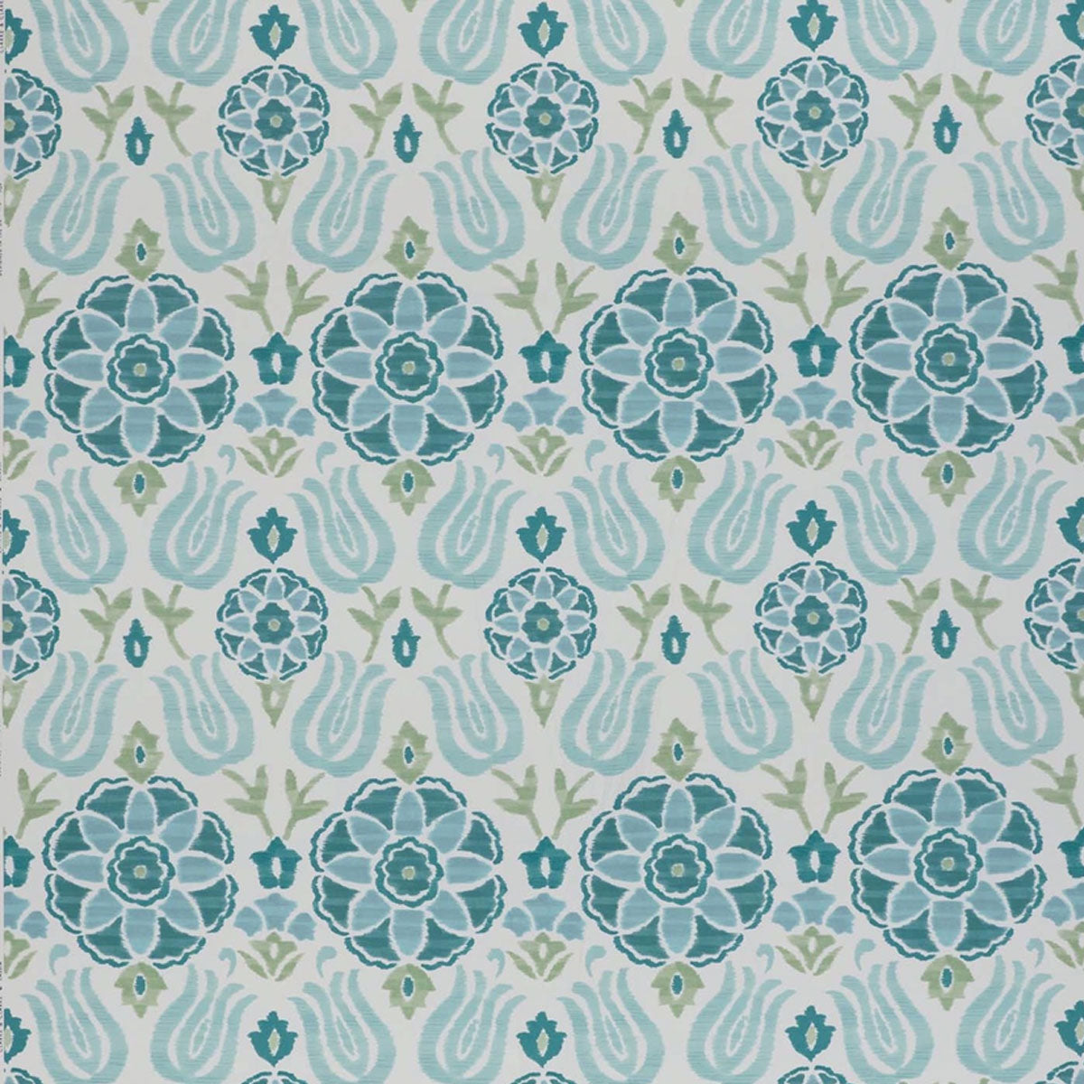Clarke & Clarke Cassia fabric – Peacock/Sky (1)