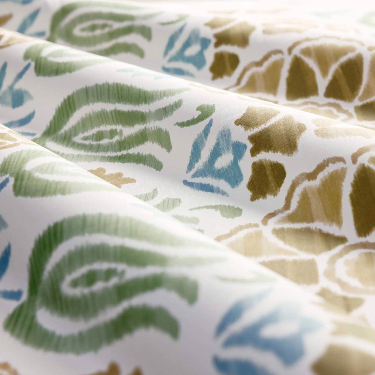 Clarke & Clarke Cassia fabric – Seafoam/Mustard (3)