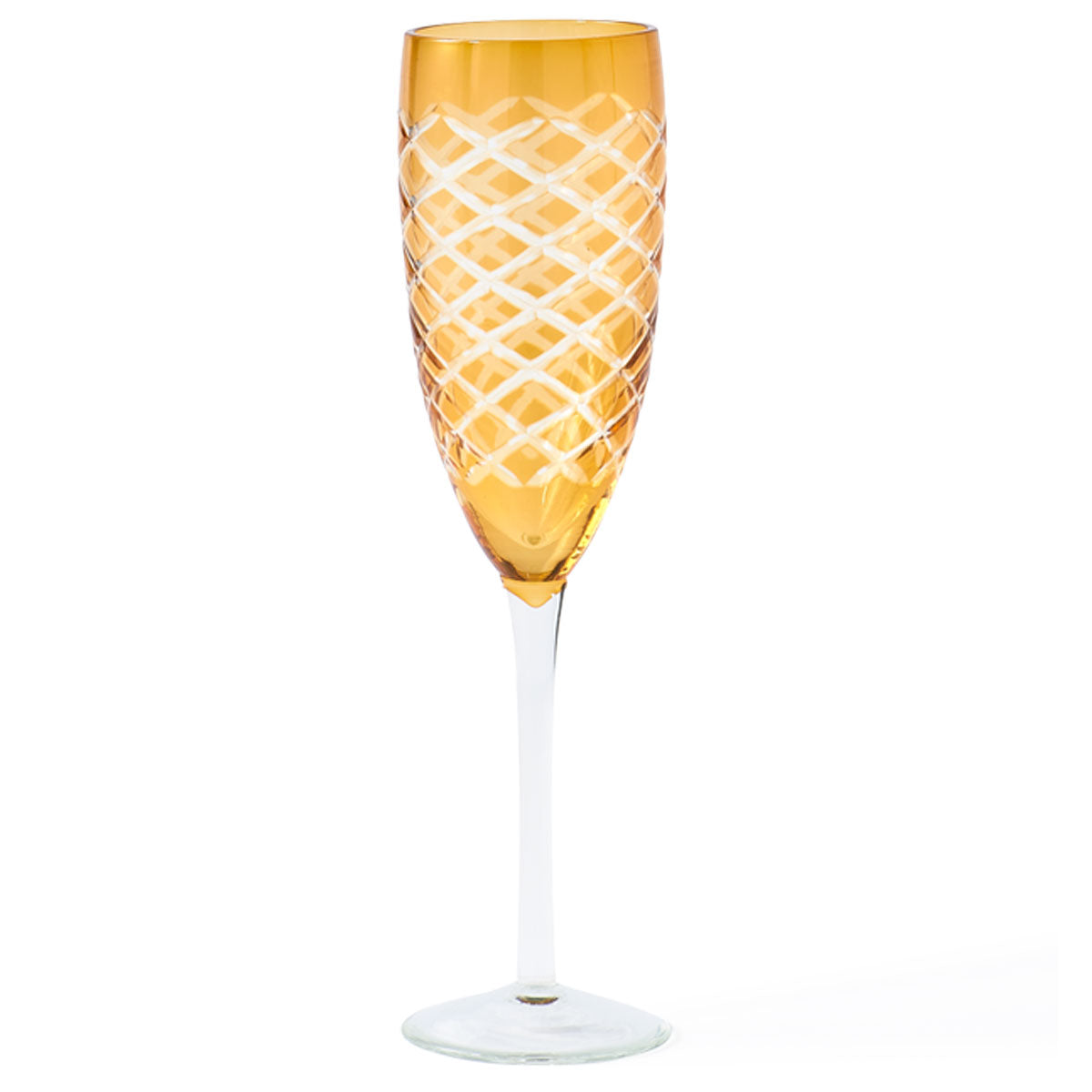 Cuttings Multicoloured Champagne Glasses Set of 6 - Polspotten
