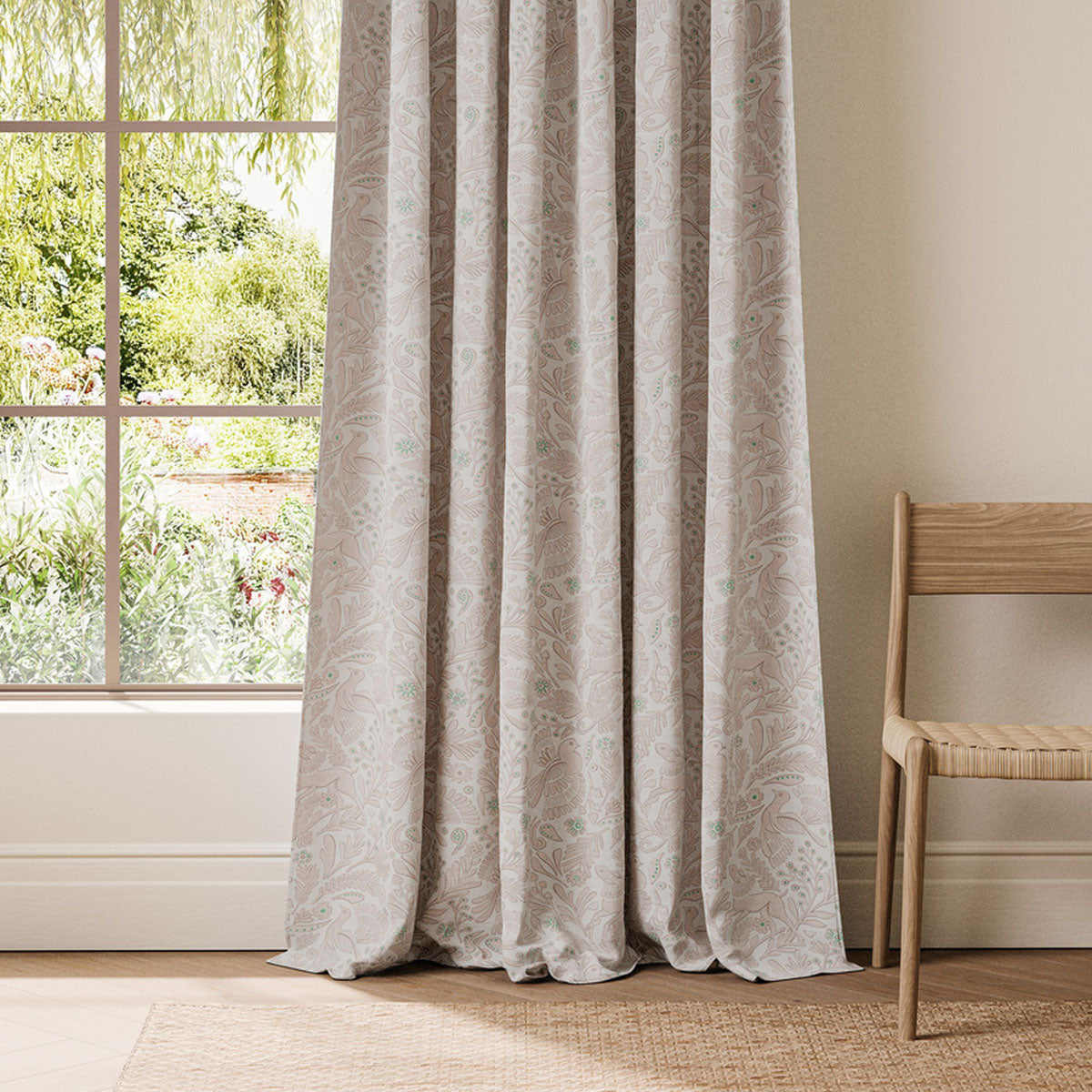 Scion Dove & Deer fabric – Lilac (2)