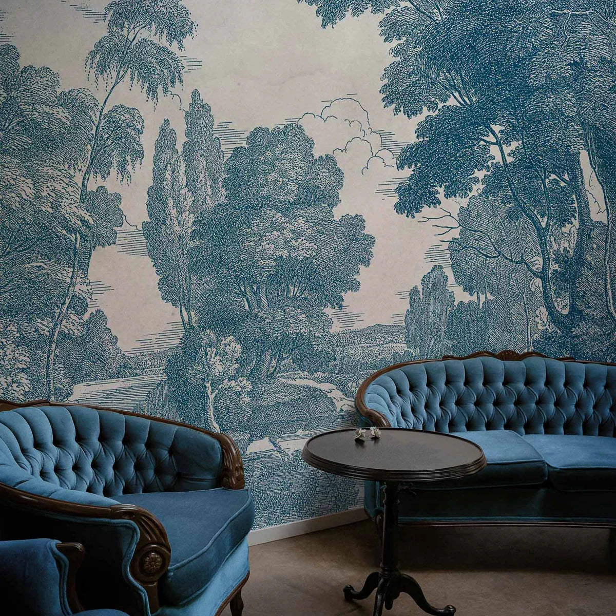 Engraving Mural Wallpaper - Coordonne