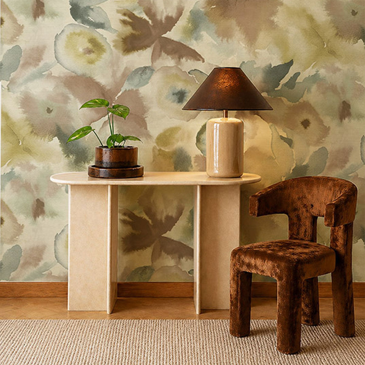 Harlequin Flores wallpaper – Rosewood/Julip/Atlantic (2)