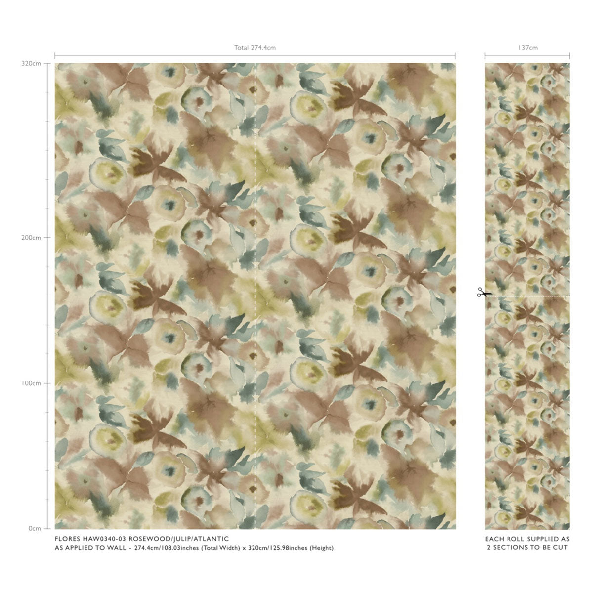Harlequin Flores wallpaper – Rosewood/Julip/Atlantic (3)