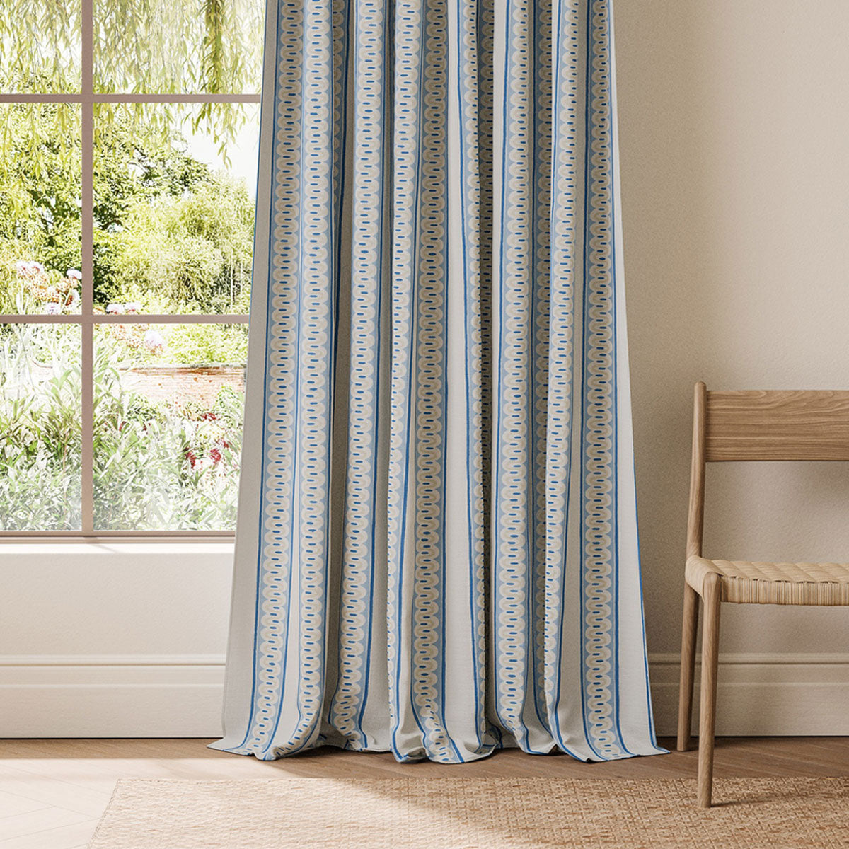 Scion Fondant Stripe fabric – Denim (2)