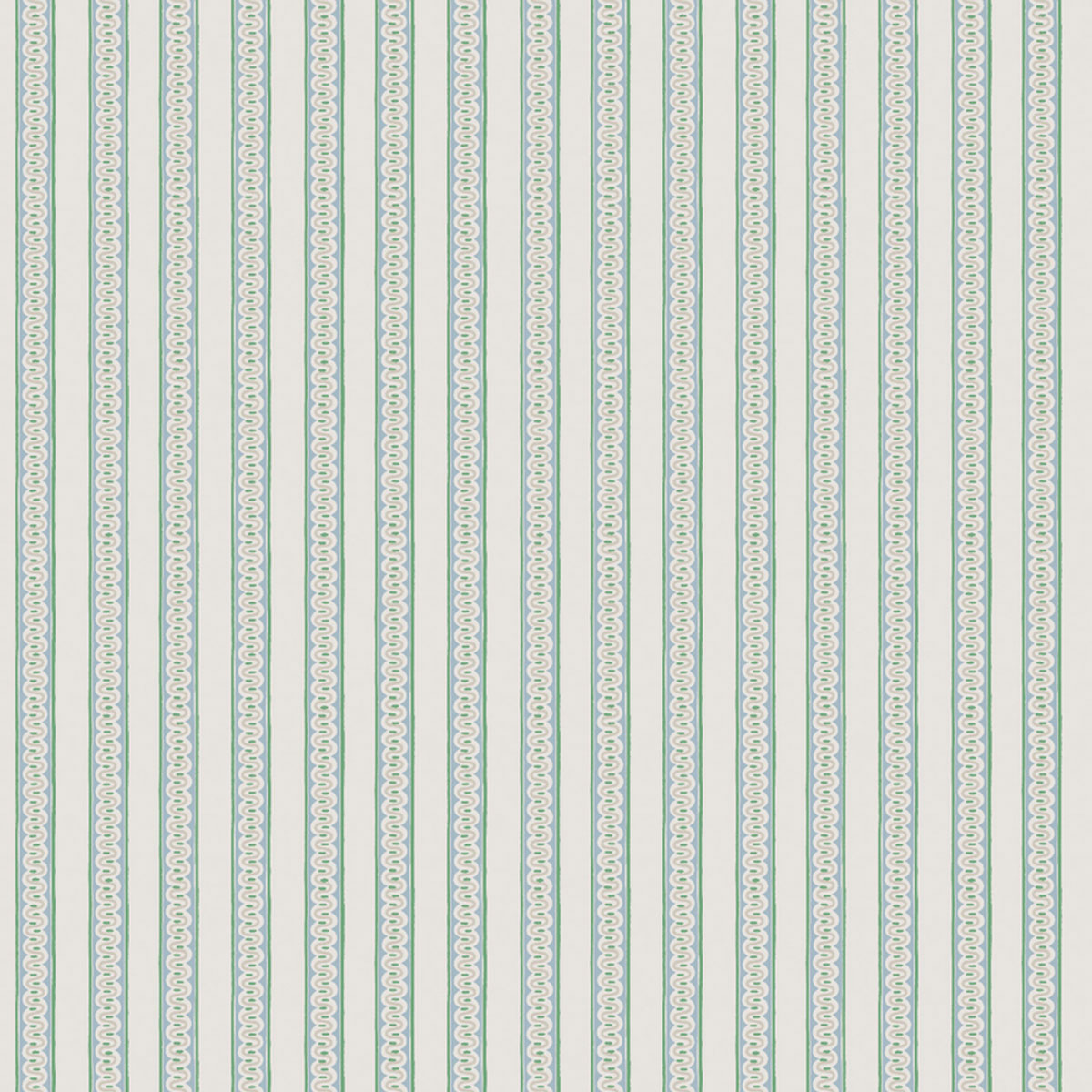 Scion Fondant Stripe fabric – Kelly Green/Cornflower