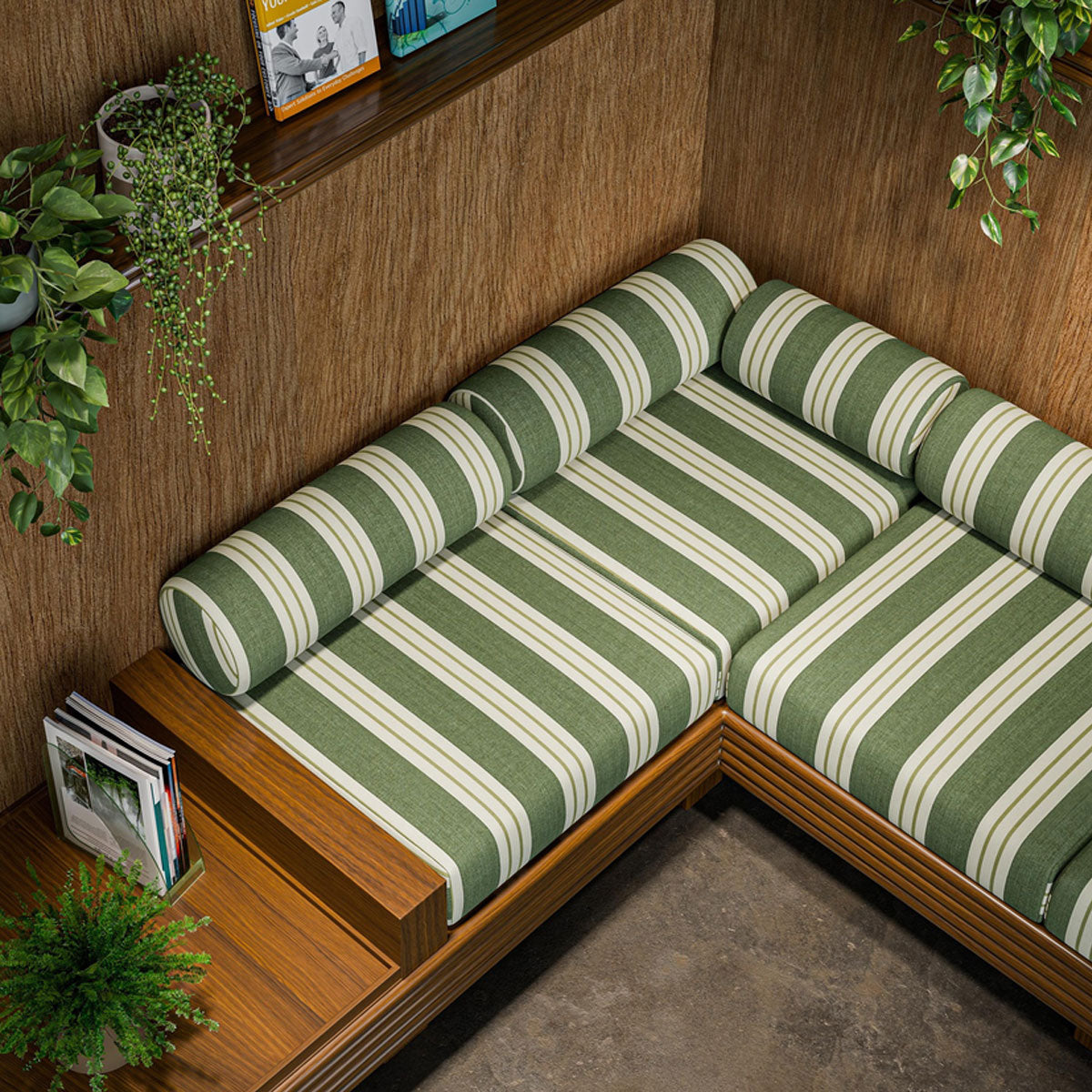 Clarke & Clarke Foxdale fabric – Herb/Lime (3)