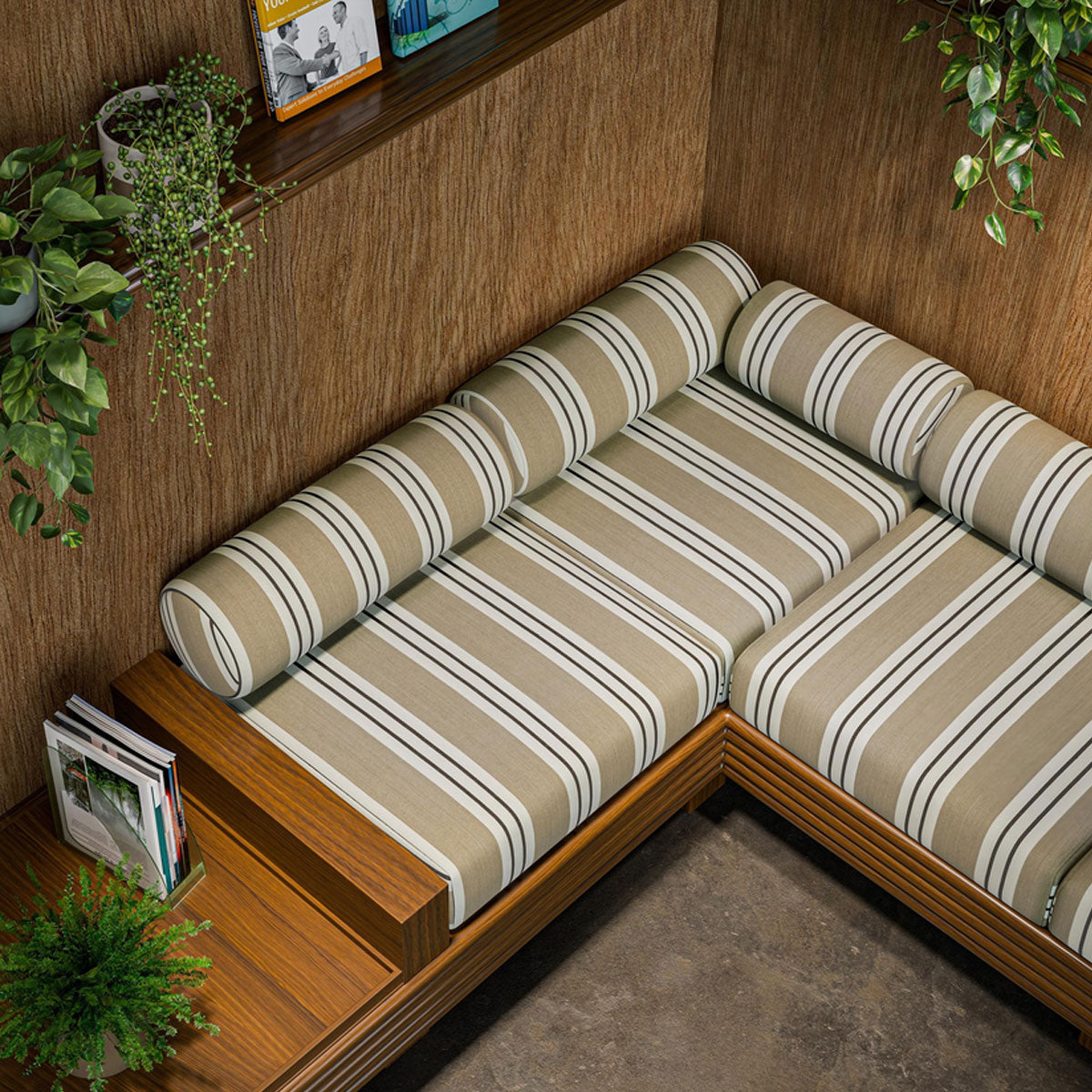 Clarke & Clarke Foxdale fabric – Pebble/Mocha (3)