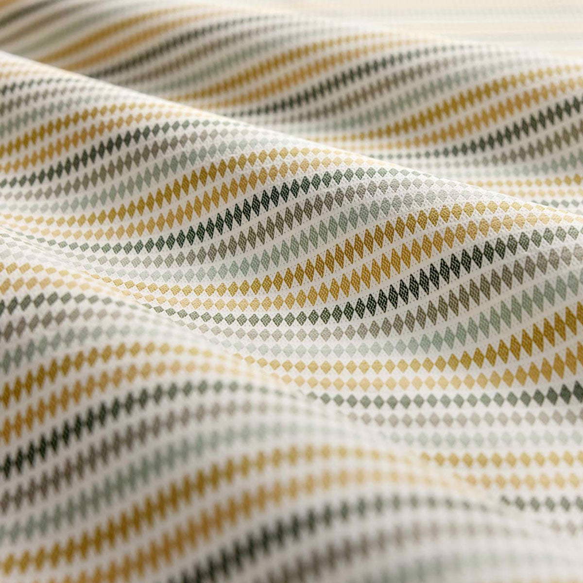 Clarke & Clarke Grove Stripe fabric – Forest/Mustard/Sage (2)