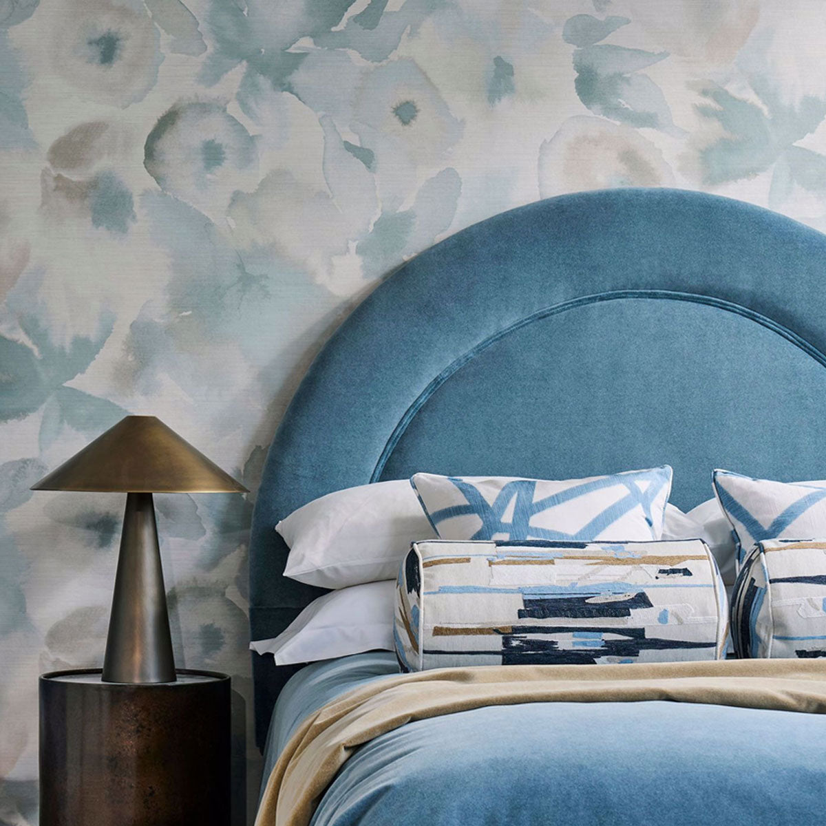Harlequin Heatherton Velvet fabric – Riviera (2)