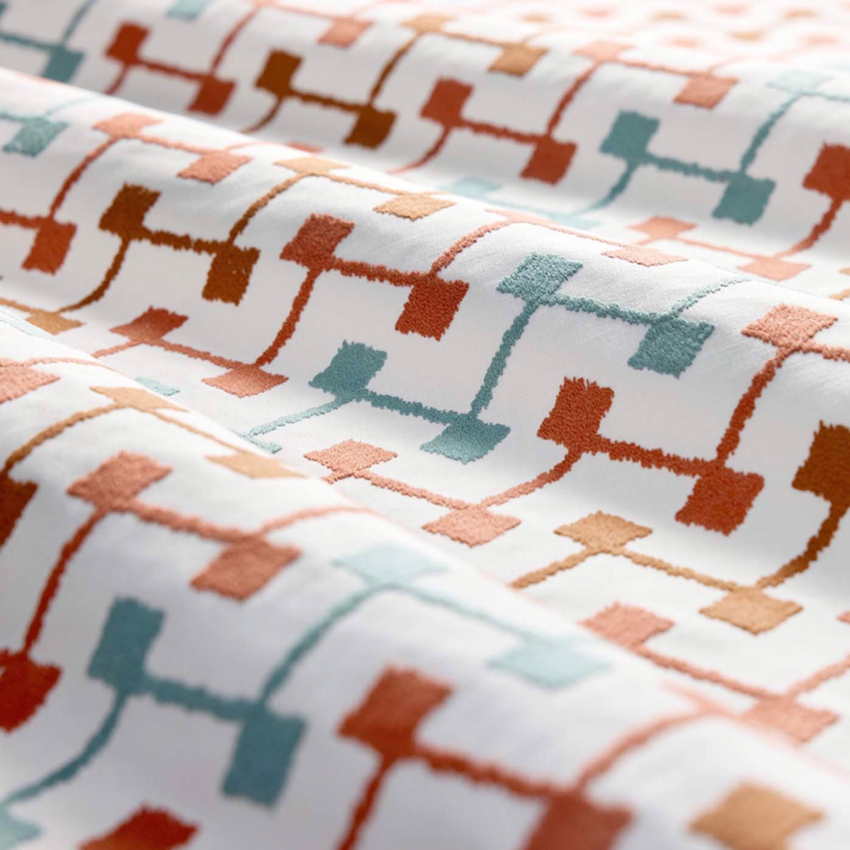Clarke & Clarke Hemlock fabric – Rust (2)