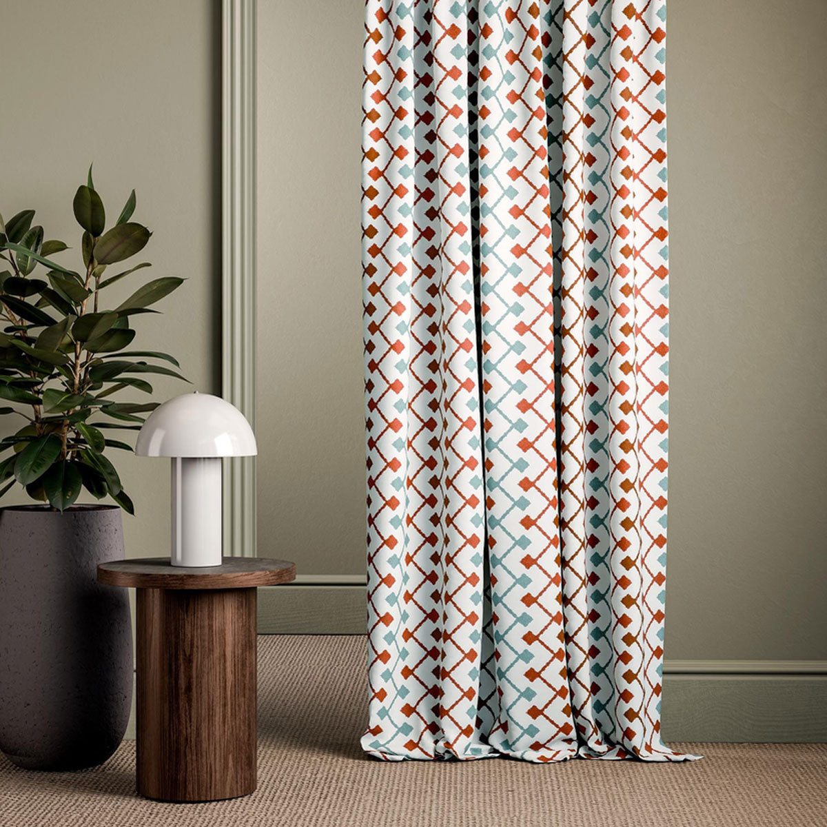 Clarke & Clarke Hemlock fabric – Rust (3)