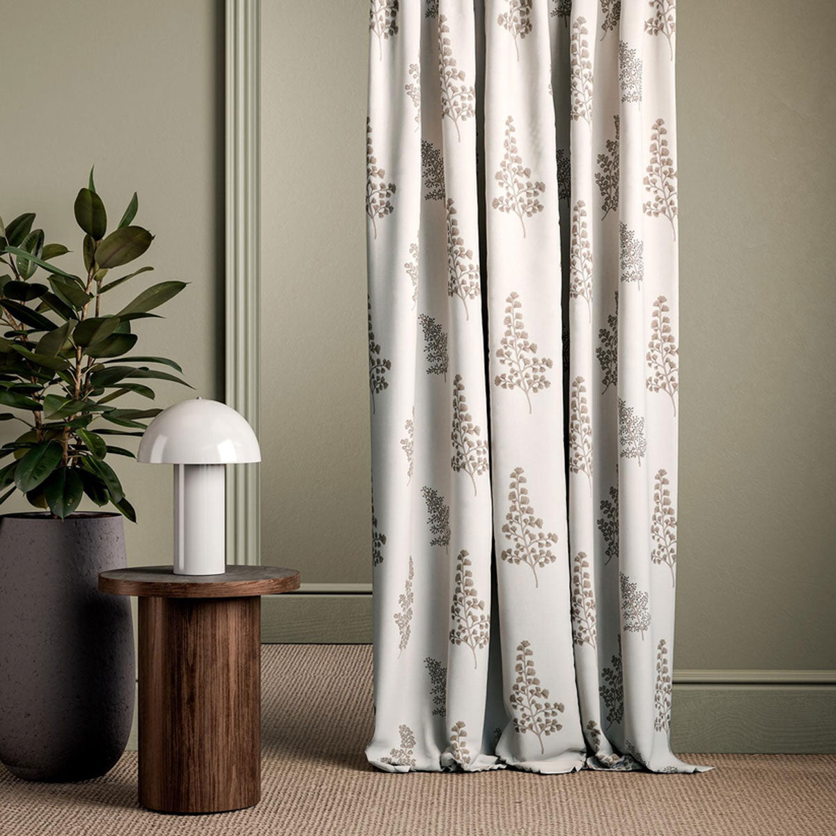 Clarke & Clarke Herbarium fabric – Pebble (3)