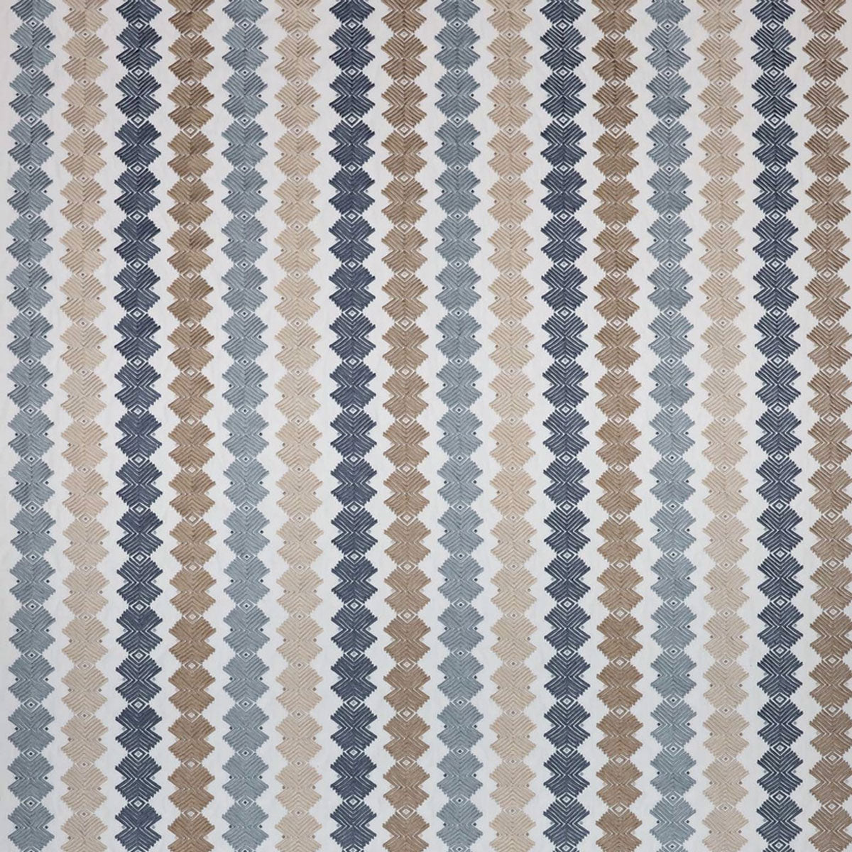 Harlequin Kalimba fabric – Stone/Indigo/Pebble (1)