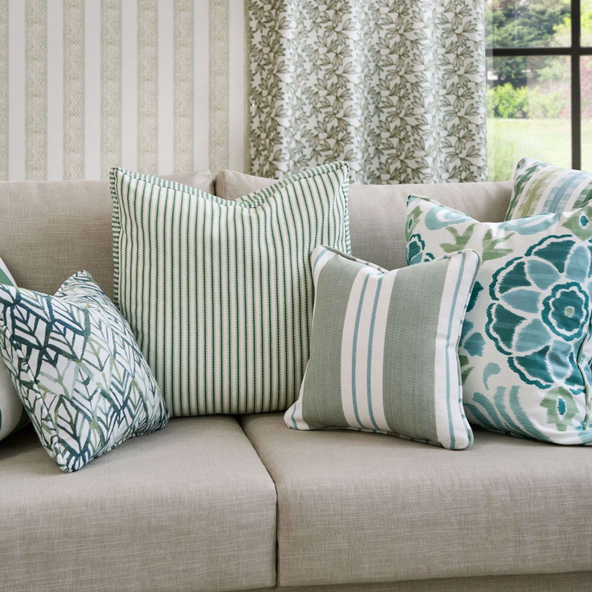 Clarke & Clarke Kalmia fabric – Herb (4)