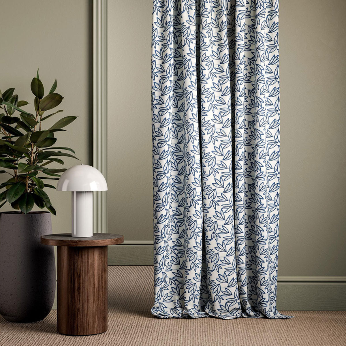 Clarke & Clarke Kalmia fabric – Midnight (3)