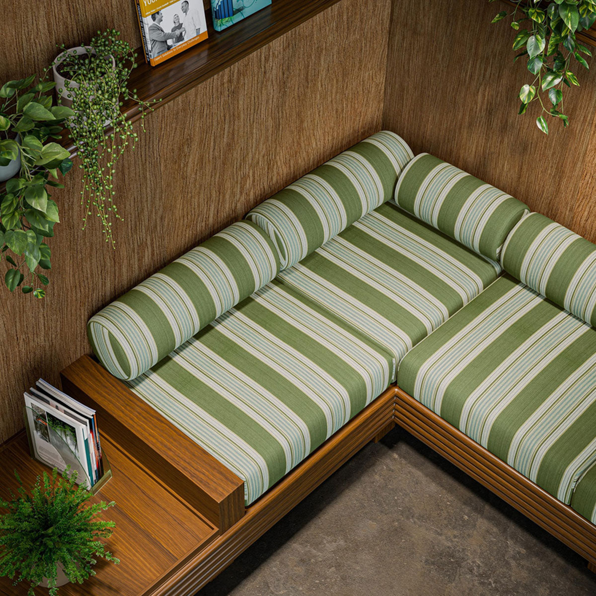 Clarke & Clarke Marylebone fabric – Herby/Sky (3)