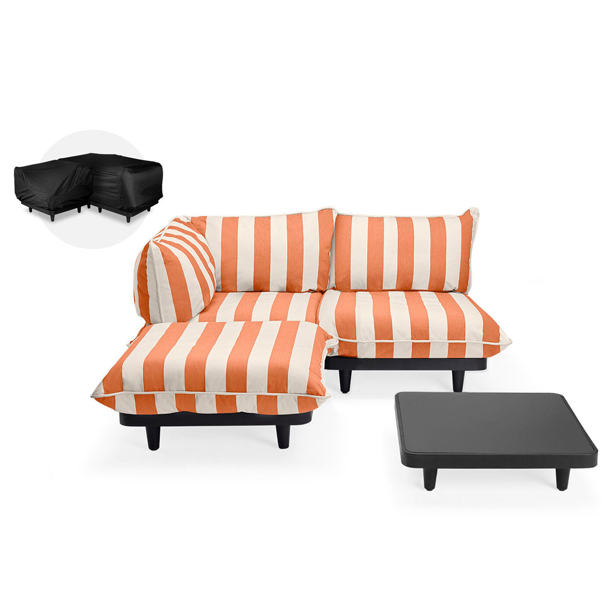 Paletti Lounge Furniture Set Medium With Table + Free Cover - Fatboy