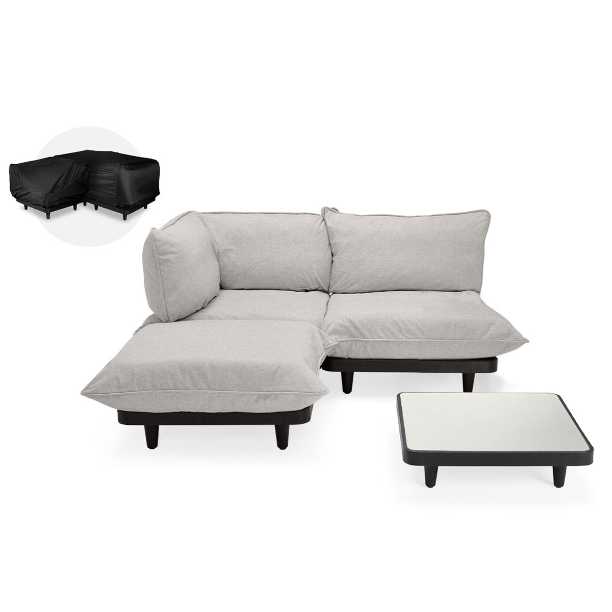 Paletti Lounge Furniture Set Medium With Table + Free Cover - Fatboy