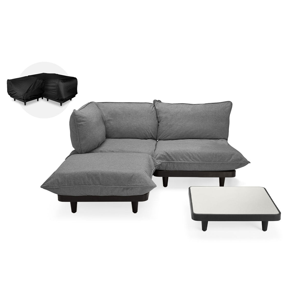 Paletti Lounge Furniture Set Medium With Table + Free Cover - Fatboy