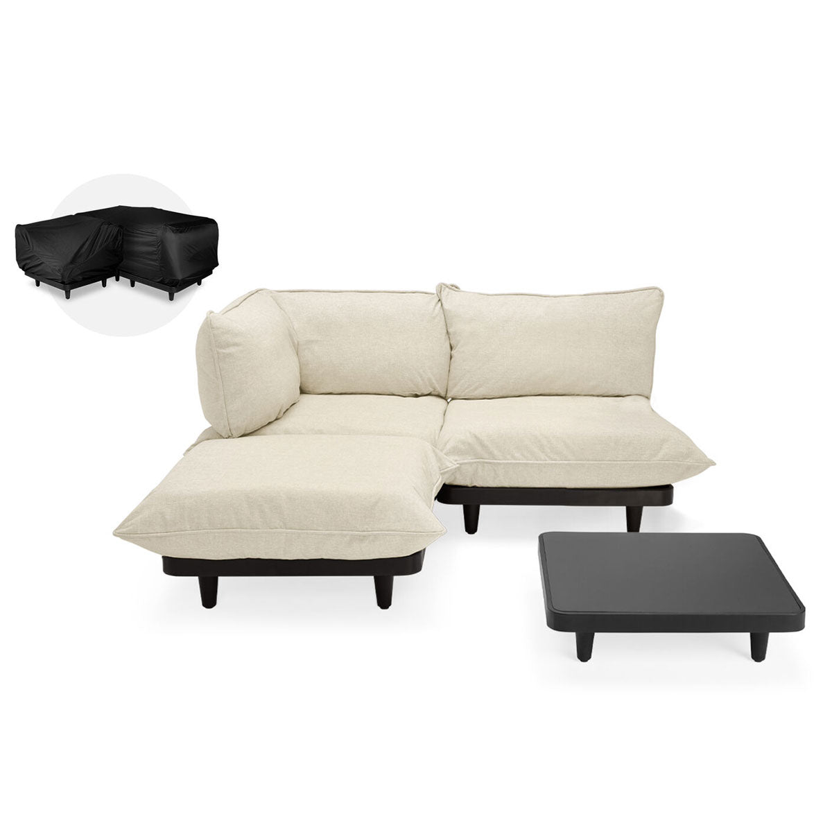 Paletti Lounge Furniture Set Medium With Table + Free Cover - Fatboy
