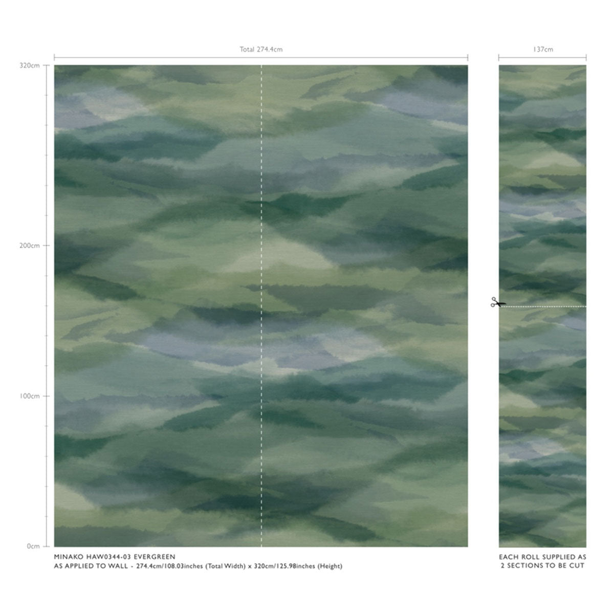 Harlequin Minako wallpaper – Evergreen (6)
