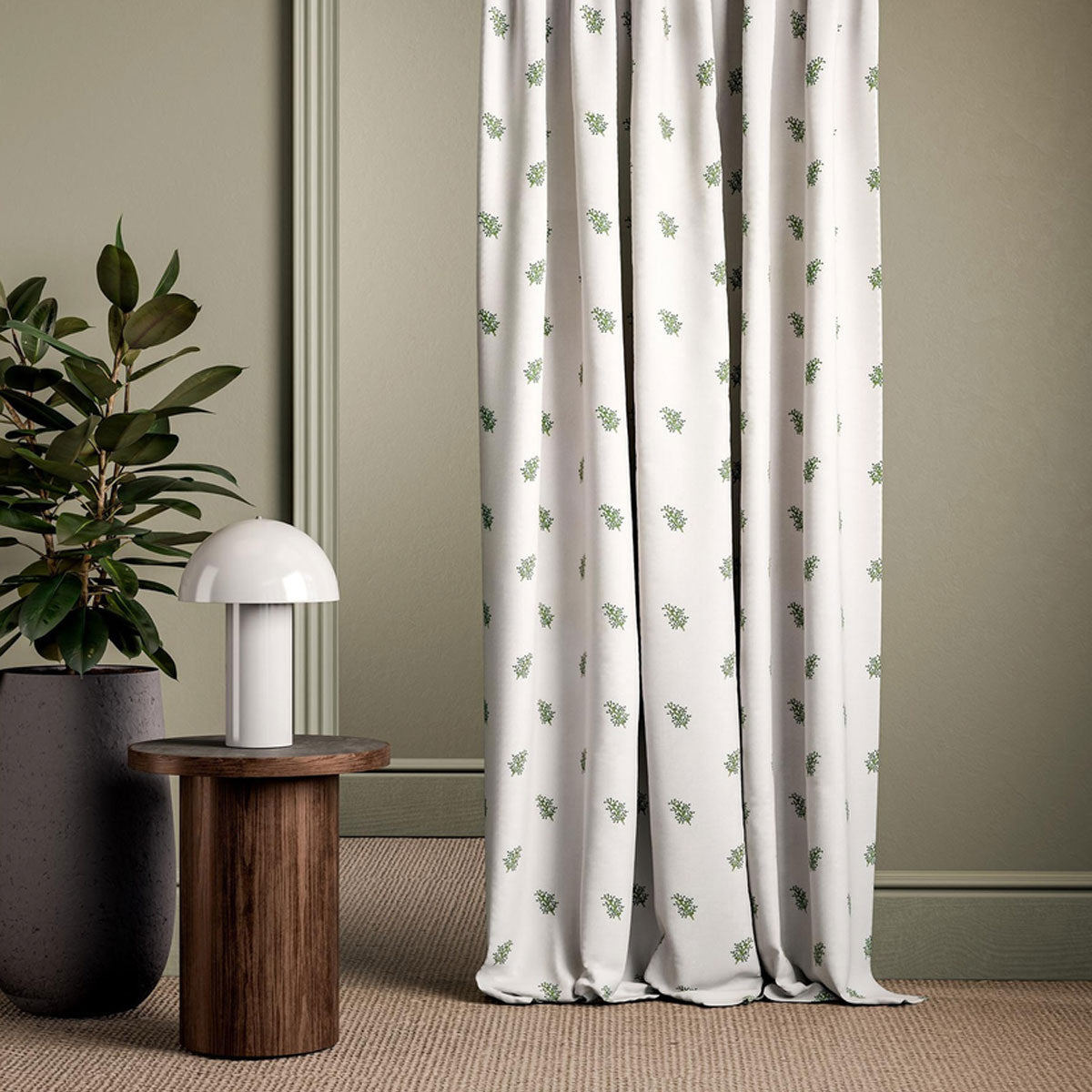 Clarke & Clarke Mini Herbarium fabric – Sage (3)