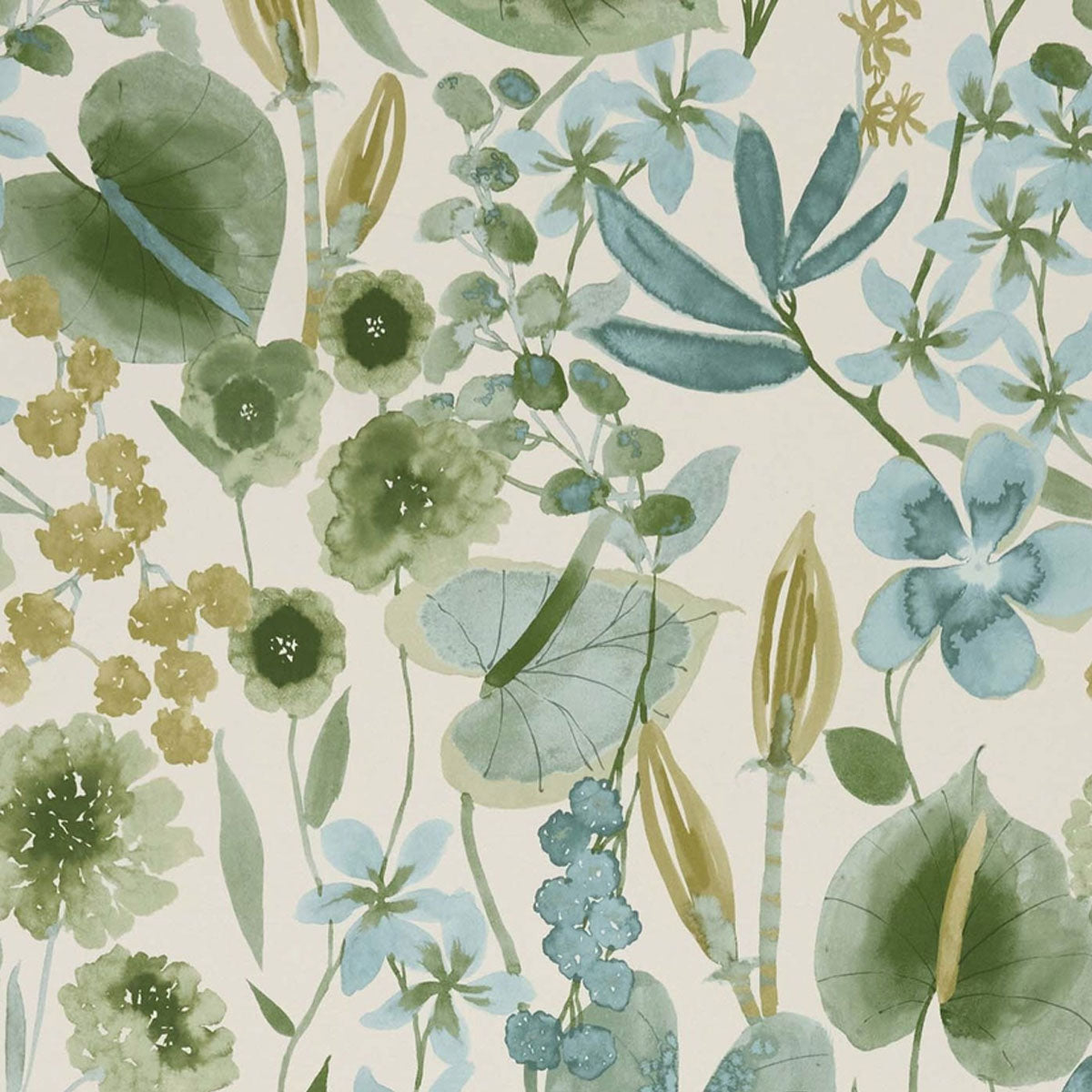 Harlequin Nalina wallpaper – Honey/Clover/Sky (1)