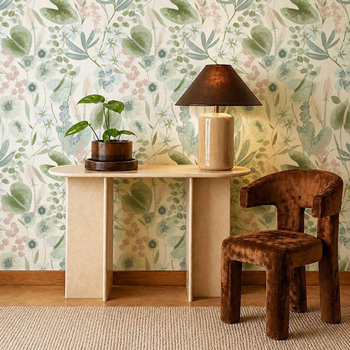 Harlequin Nalina wallpaper – Positano/Aloe/Sky (2)