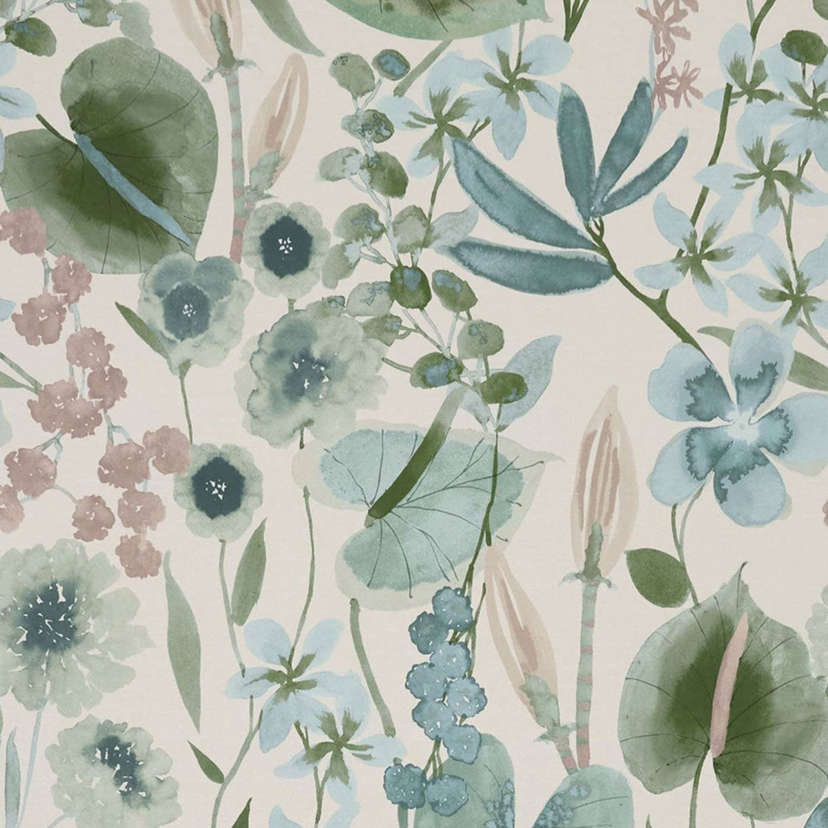 Harlequin Nalina wallpaper – Positano/Aloe/Sky (1)