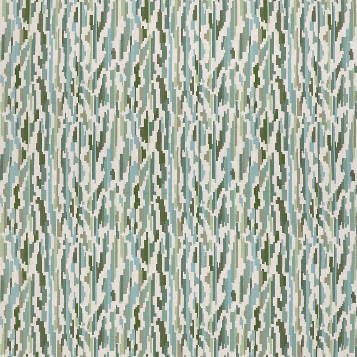 Harlequin Nuru Embroidery fabric – Aloe/Powder/Forest