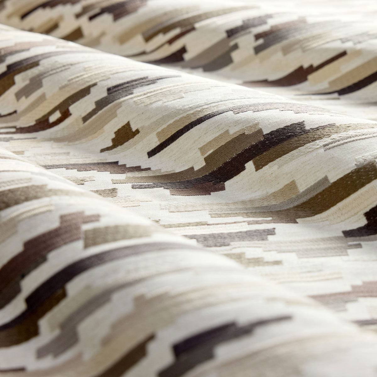 Harlequin Nuru Embroidery fabric – Nomad/Stone/Pumice (2)