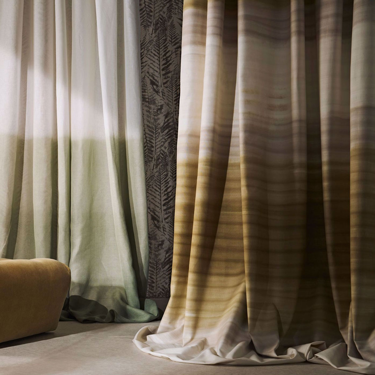 Harlequin Ondara fabric – Ochre/Clay (4)