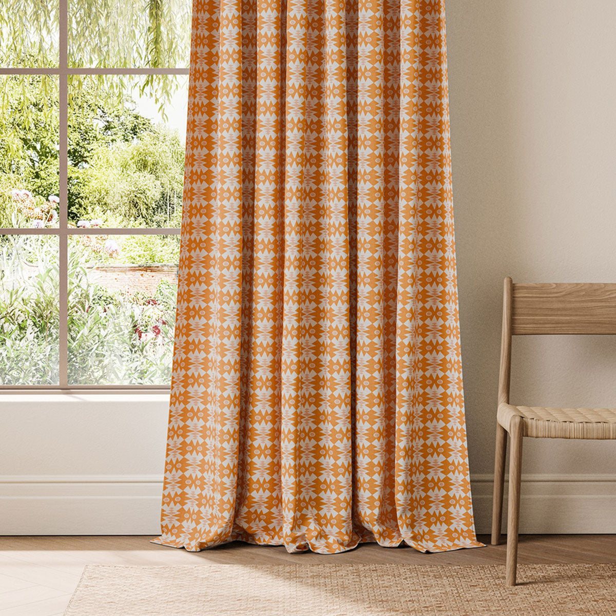 Scion Owl & Butterfly fabric – Tangerine/Blush (2)