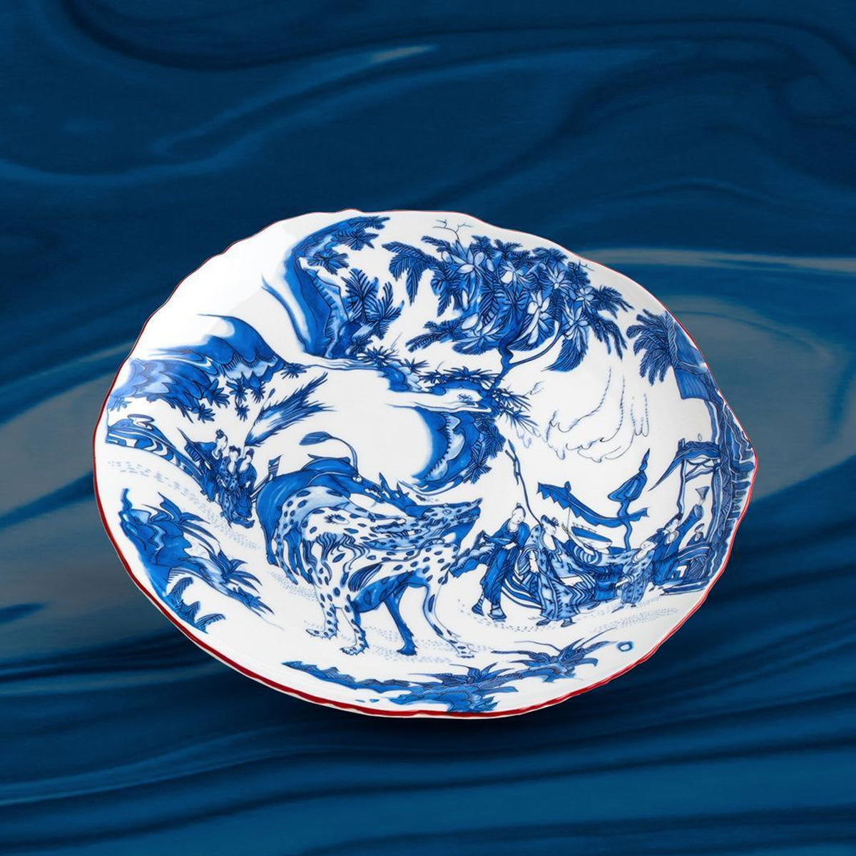 Seletti X Diesel Living Classics On Acid - Plate Blue Chinoiserie