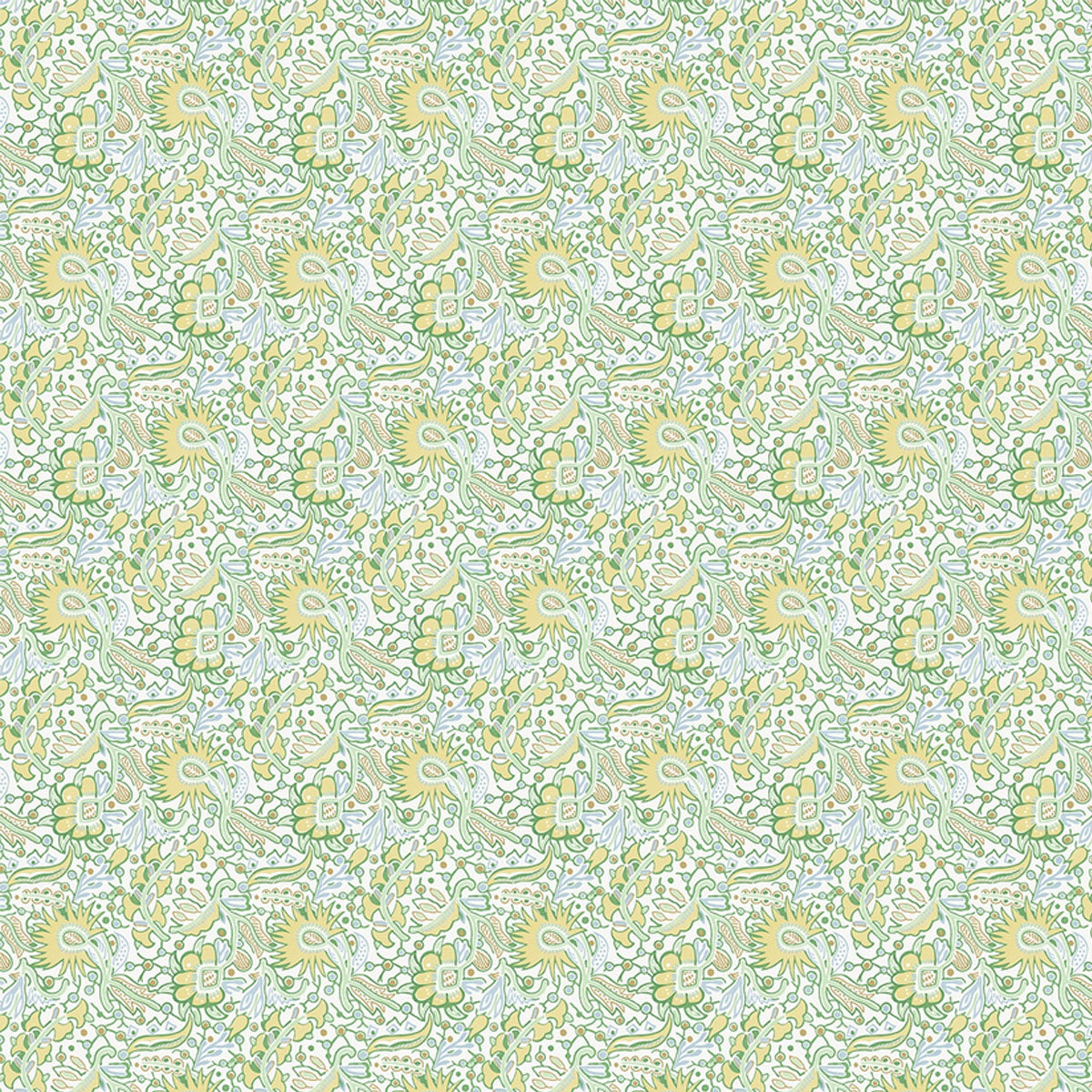 Scion Pomona fabric – Buttercup/Cornflower (1)