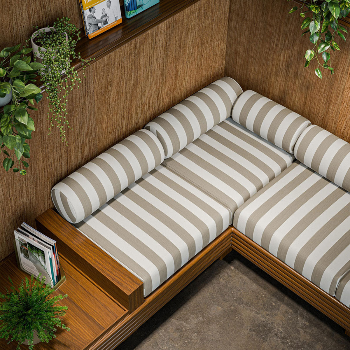 Clarke & Clarke Portland fabric – Pebble (3)