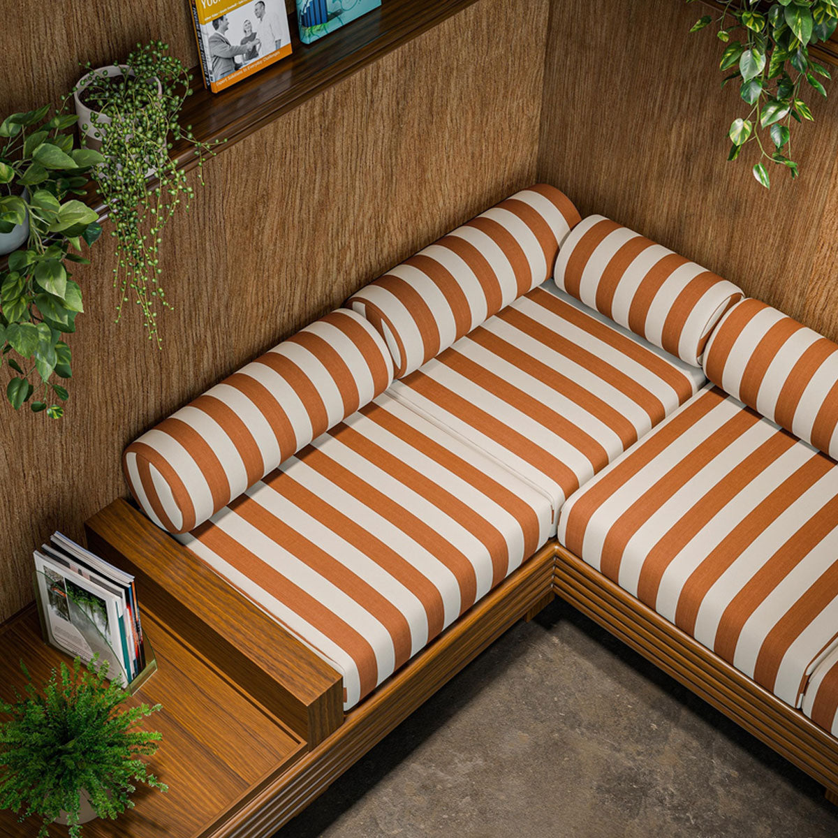 Clarke & Clarke Portland fabric – Spice (3)
