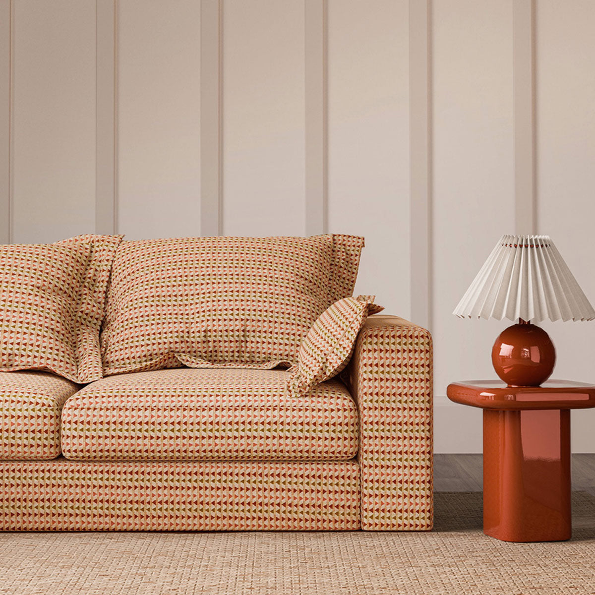 Scion Ribble fabric – Tangerine/Honey (2)