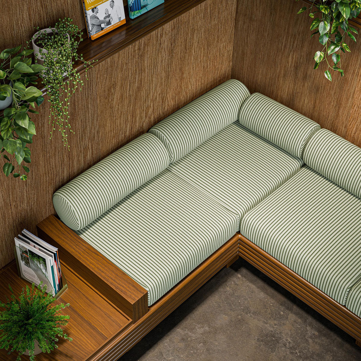 Clarke & Clarke Robinia fabric – Herb (5)