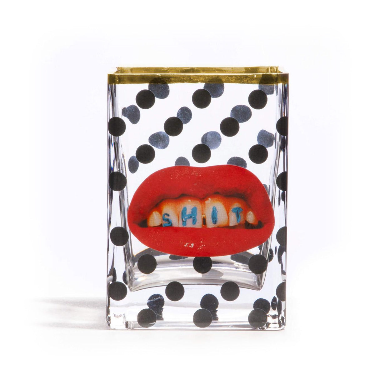 Seletti X Toiletpaper Gold Frame Tongue Mirror - Courthouse Interiors