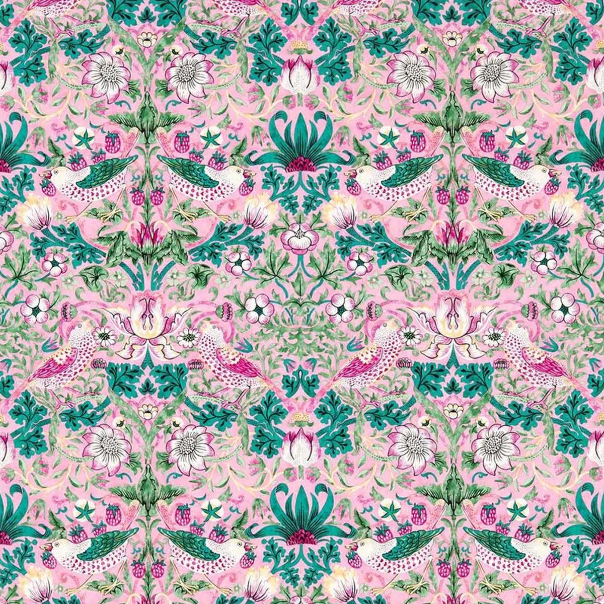 Morris &amp; Co Strawberry Thief Wide Width Wallpaper