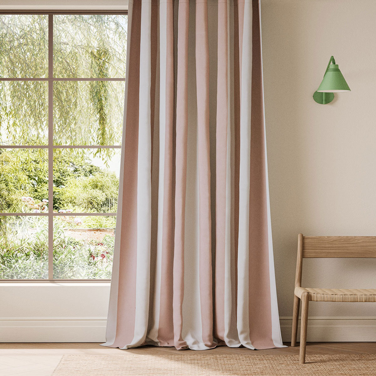 Scion Central Stripe fabric – Blush (2)