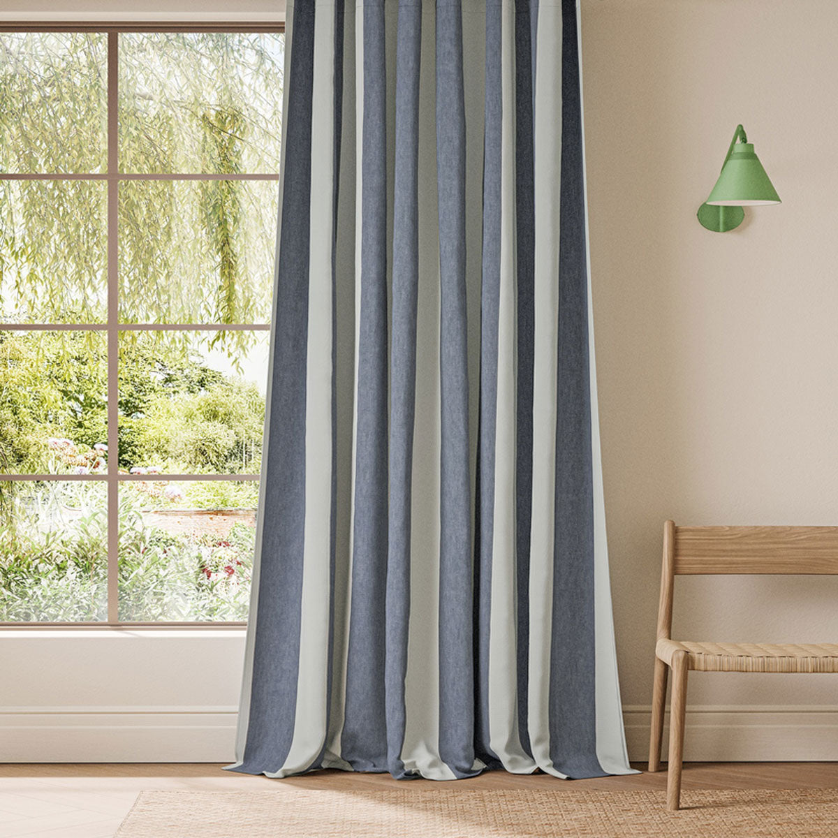 Scion Central Stripe fabric – Indigo (2)