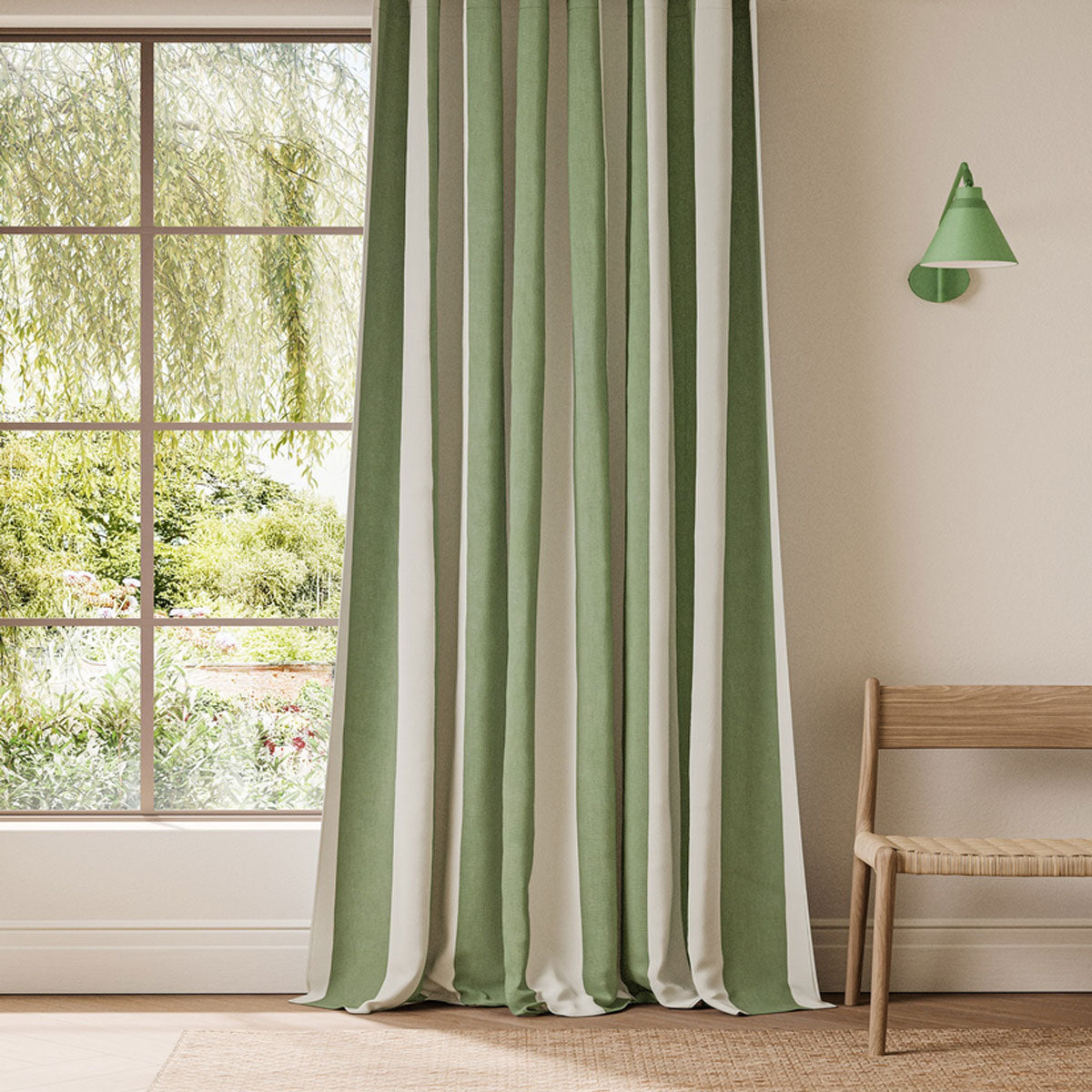 Scion Central Stripe fabric – Pine (2)
