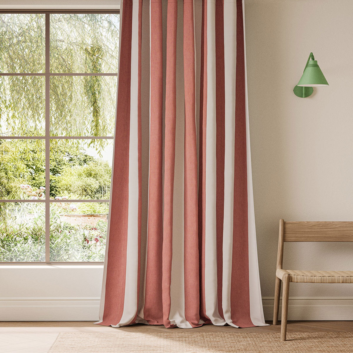 Scion Central Stripe fabric – Tomato (2)