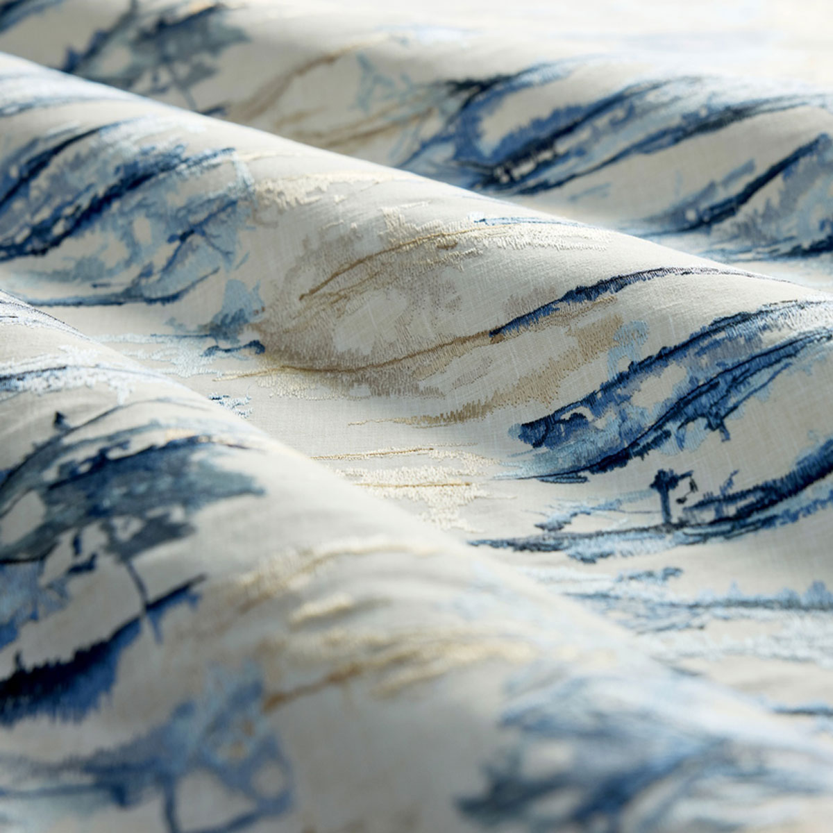 Harlequin Takara Embroidery fabric – Indigo/Denim (2)
