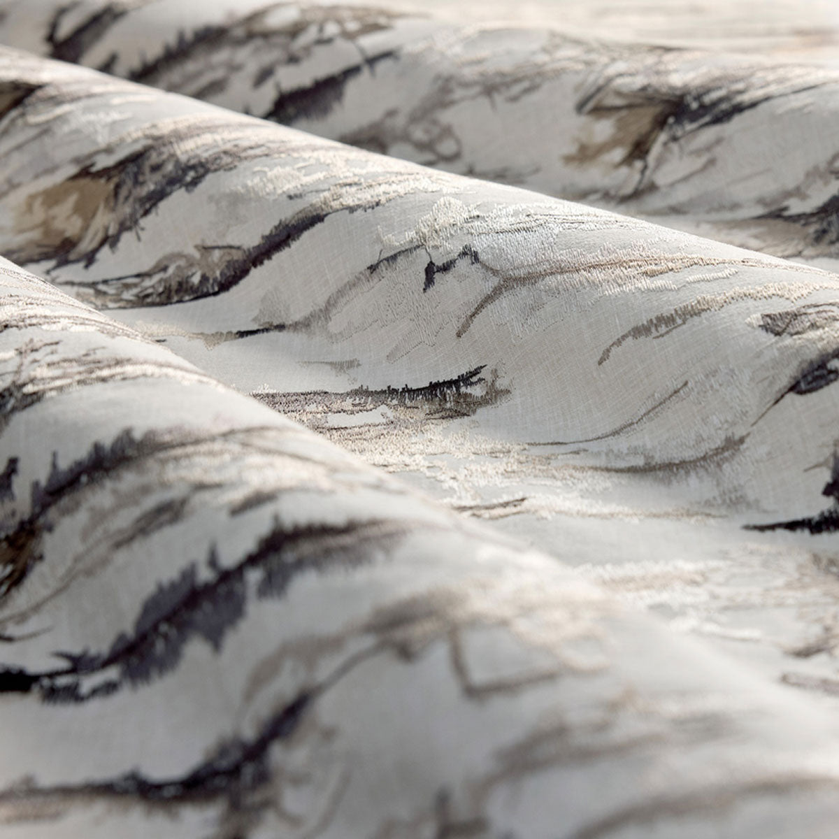 Harlequin Takara Embroidery fabric – Steel/Chalk (2)
