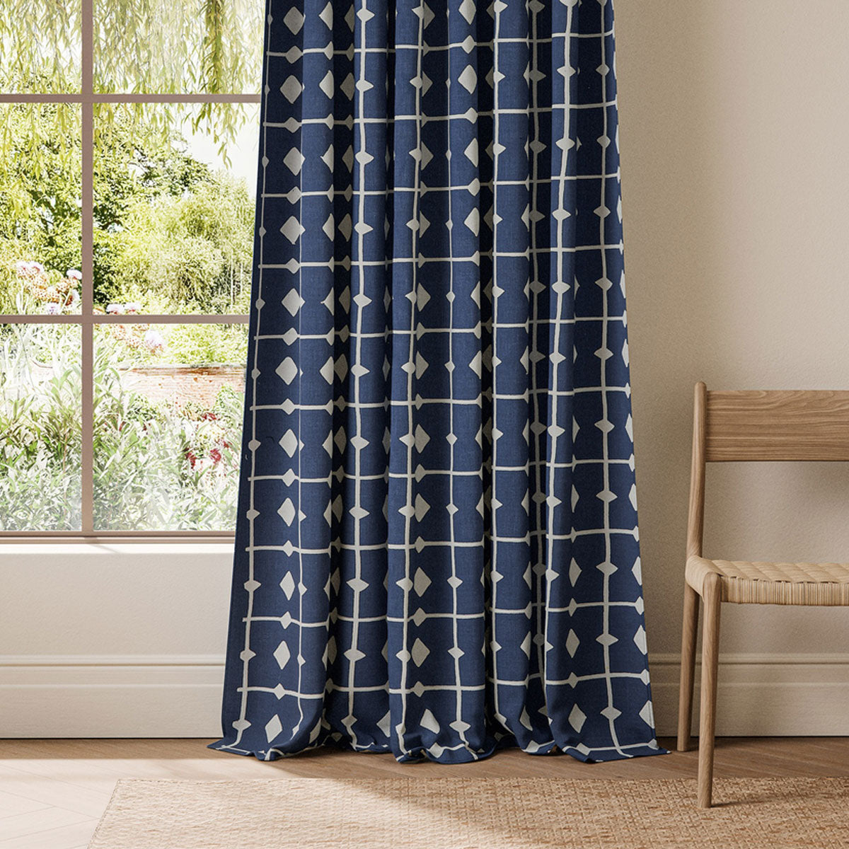 Scion Tiles fabric – Indigo (2)