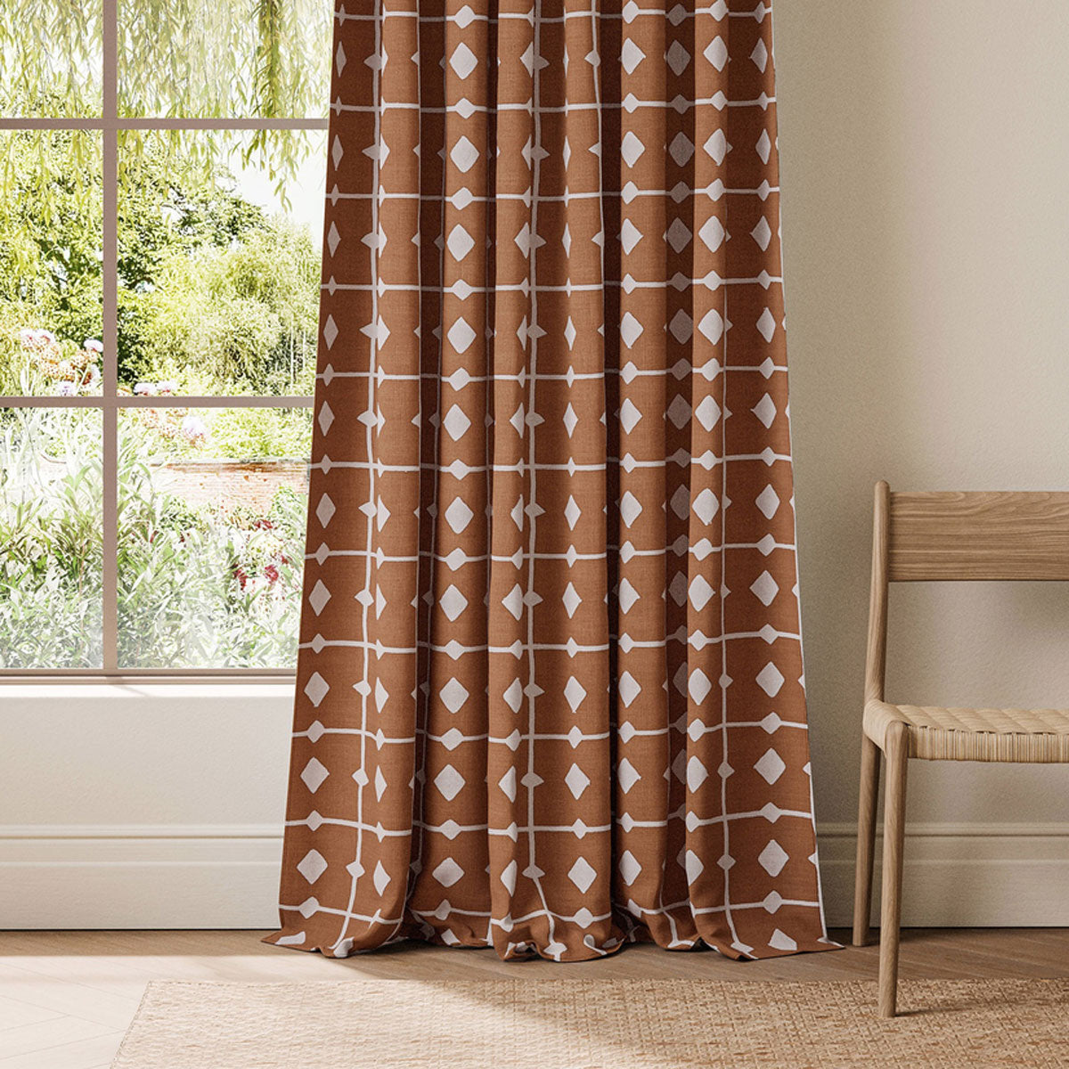 Scion Tiles fabric – Rust (2)